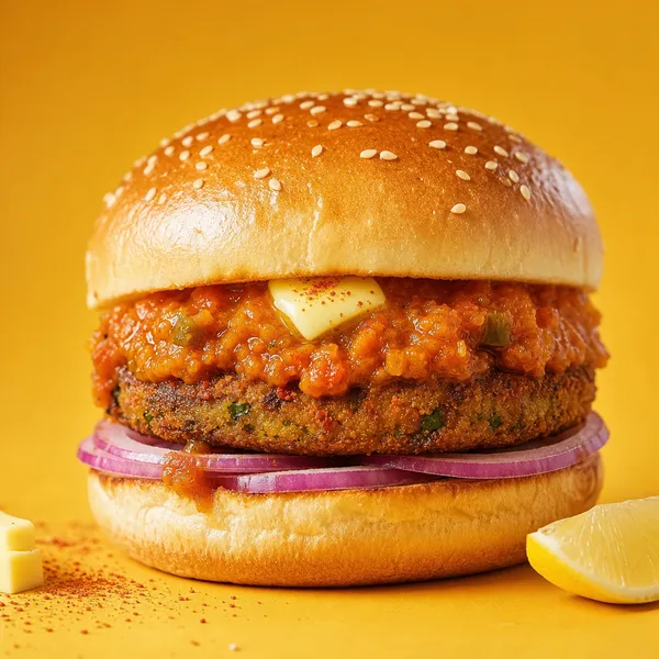 Pav Bhaji Blast Burger